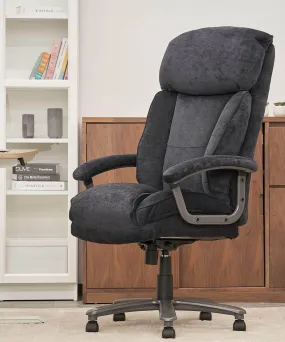 Ergonomic Big and Tall Executive Office Chair High Capacity Black