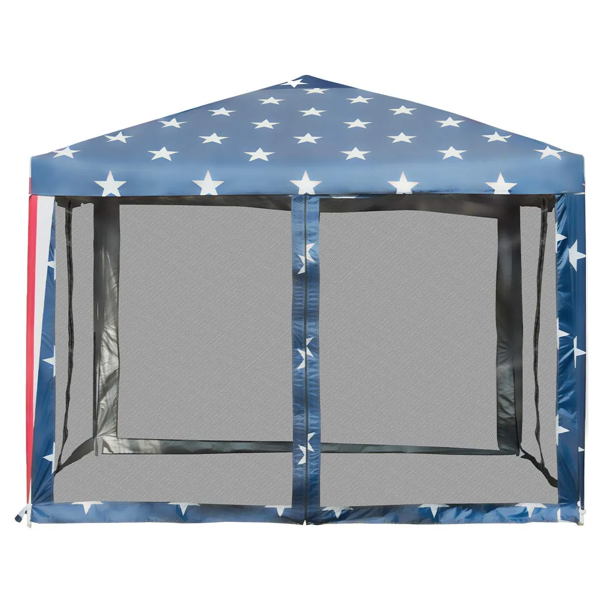 10x10 ft Pop-Up Canopy Tent w/ Netting, Outdoor Canopy Tent with Carry Bag