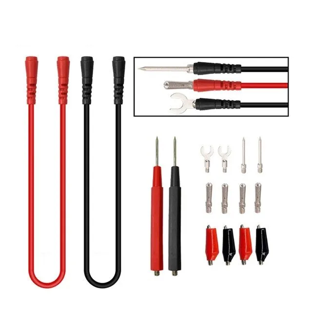 16-in-1 Multifunction Digital Multimeter Test Probe Wire Pen with Different Connectors Kit