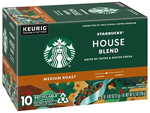 3 Pack Starbucks Coffee K-Cup Pods House Blend 10 CT/Box