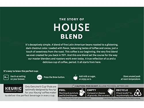 3 Pack Starbucks Coffee K-Cup Pods House Blend 10 CT/Box