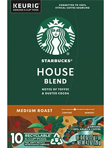 3 Pack Starbucks Coffee K-Cup Pods House Blend 10 CT/Box