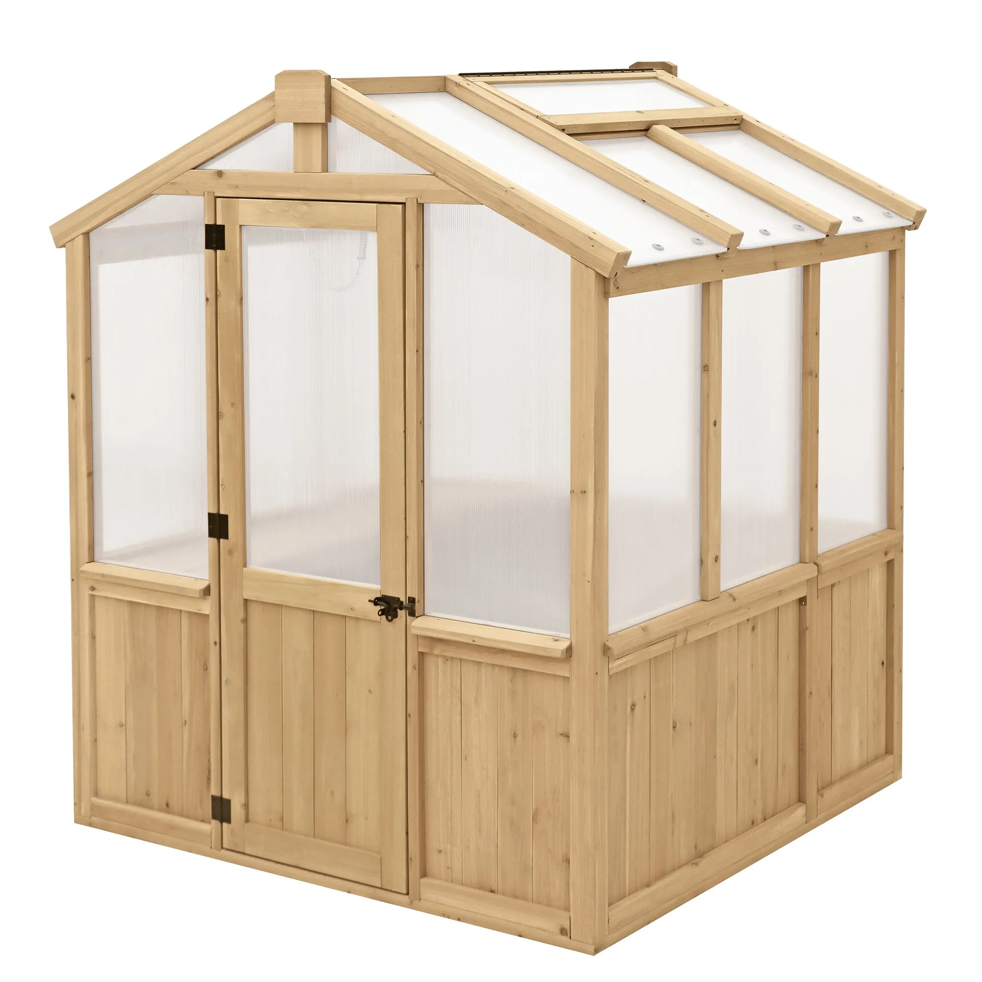 6.7' x 6.0' Meridian Premium Cedar Greenhouse