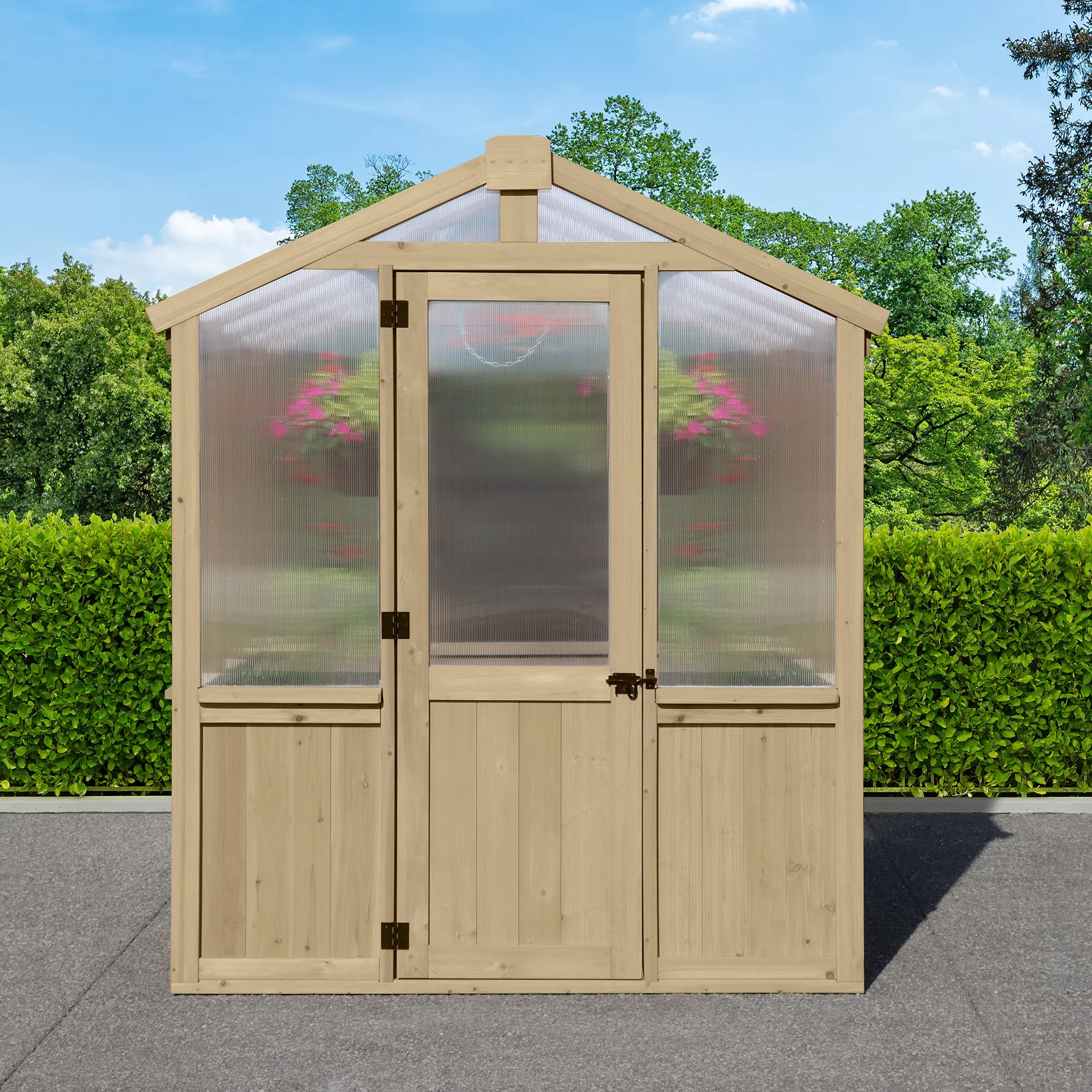 6.7' x 6.0' Meridian Premium Cedar Greenhouse