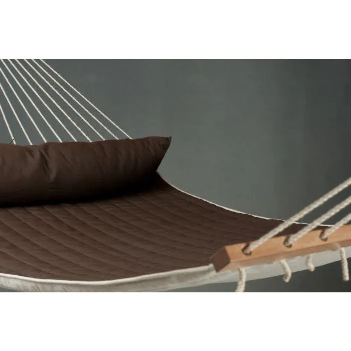 Alabama Quilted Kingsize Spreader Bar Hammock by La Siesta - Arabica