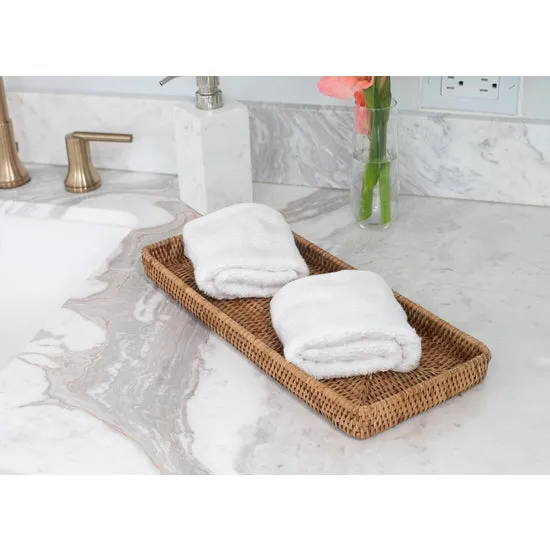 Artifacts Rattan Rectangular Vanity Tray