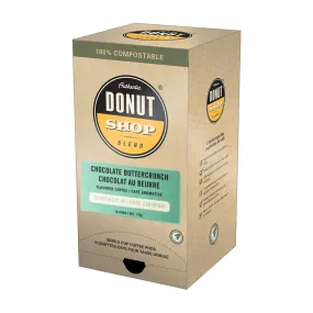 Authentic Donut Shop Chocolate Buttercrunch Coffee Pods 16 Pack