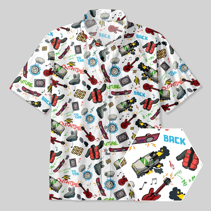 Back to the Future Elements Button Up Pocket Shirt