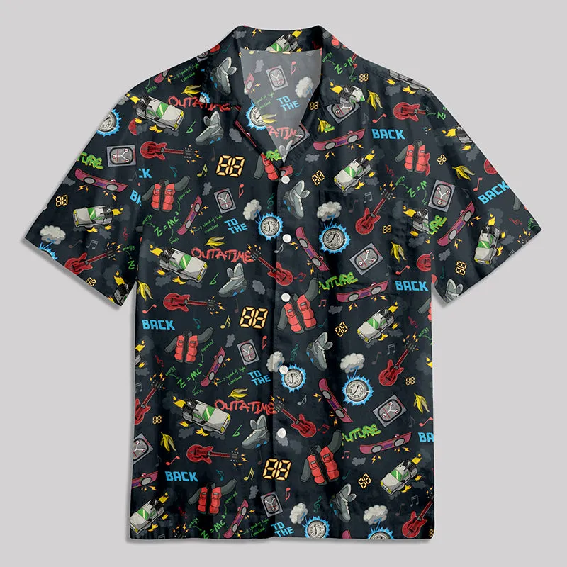 Back to the Future Elements Button Up Pocket Shirt