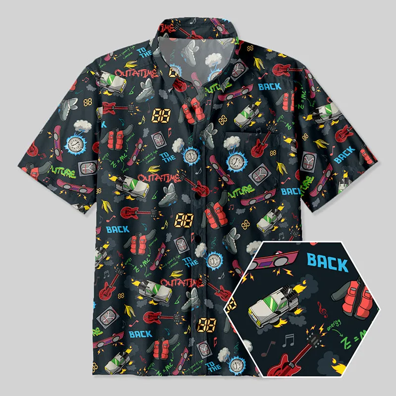 Back to the Future Elements Button Up Pocket Shirt