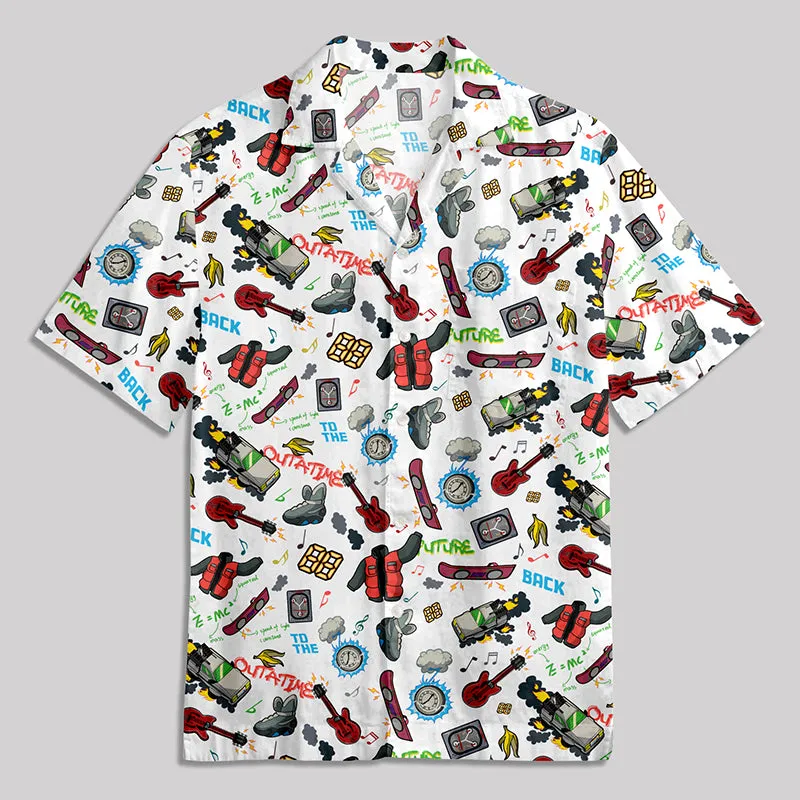 Back to the Future Elements Button Up Pocket Shirt