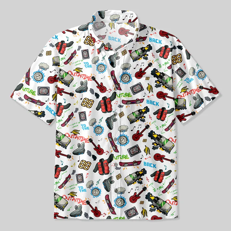 Back to the Future Elements Button Up Pocket Shirt