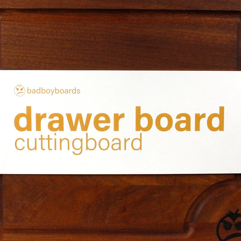 Bad Boy Boards Drawer Board Caitlin 10.5 x 11.5 x .875 Sapele DRAWERB-CAITLIN