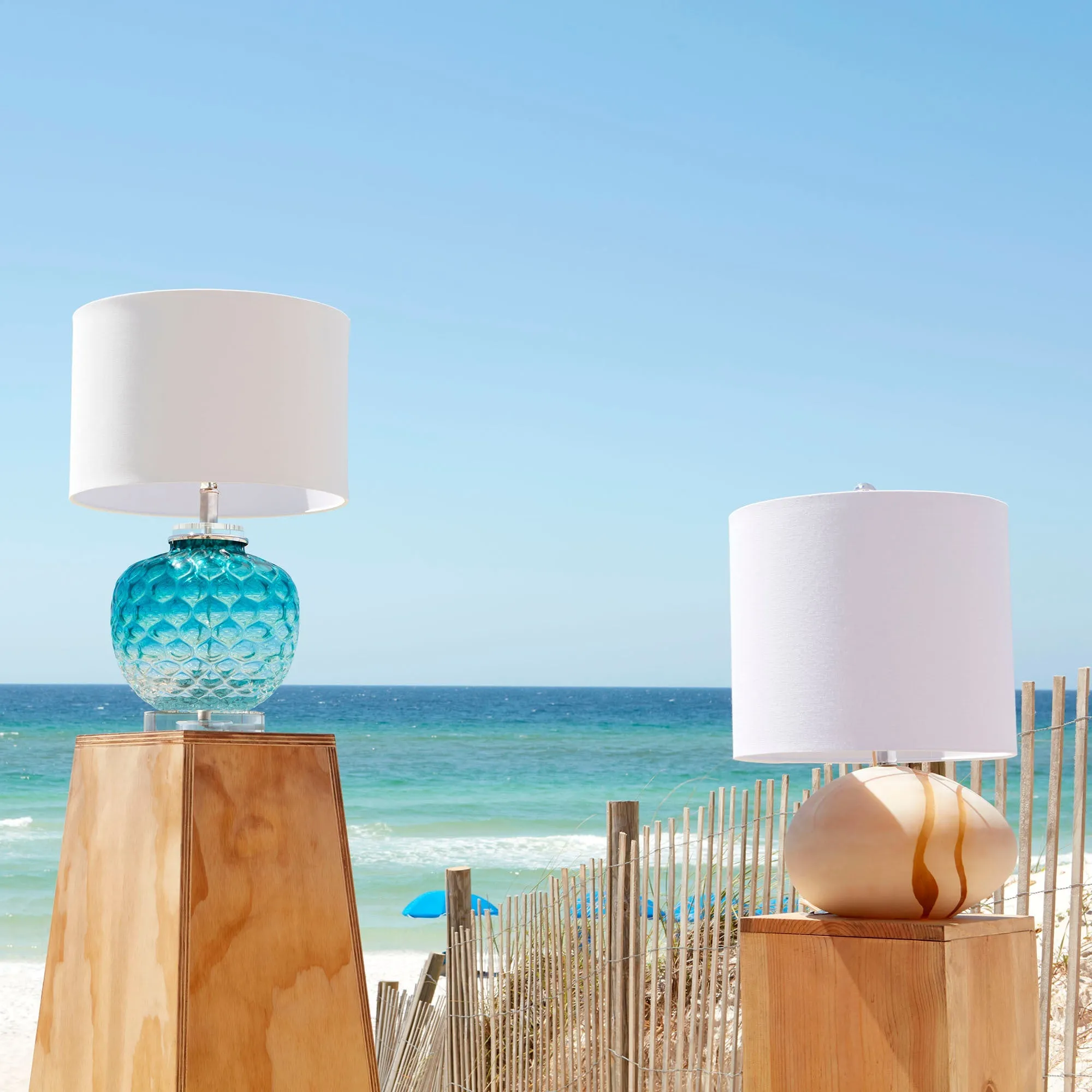 Ballard Table Lamp | Teal by Cyan