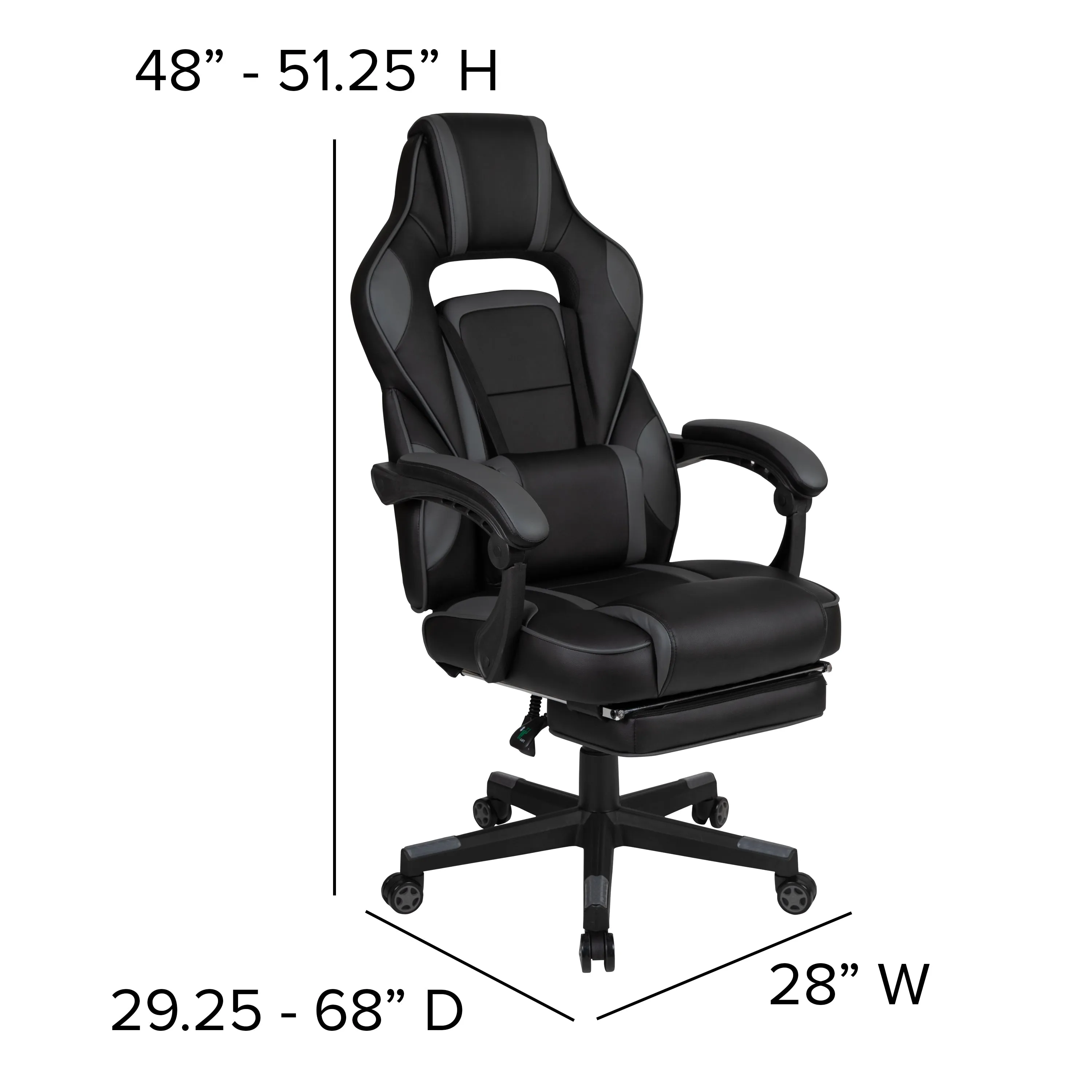 Black Gaming Desk & Chair Set BLN-X40RSG1031-BK-GG