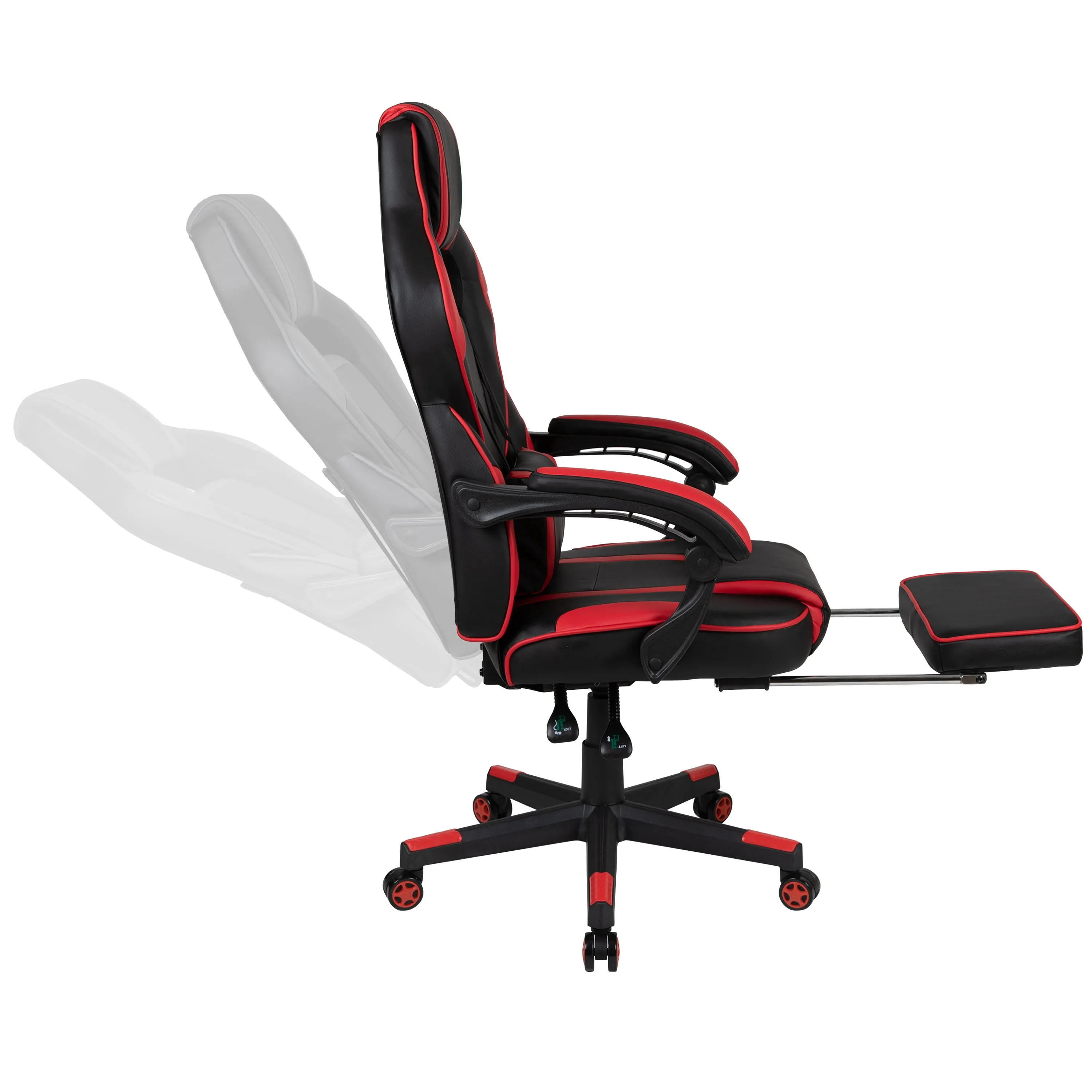 Black Gaming Desk & Chair Set BLN-X40RSG1031-RED-GG