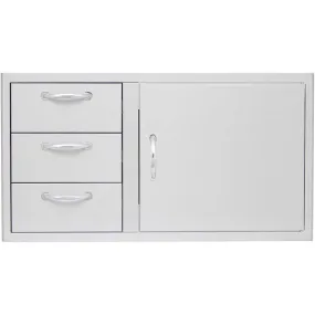 Blaze 39" Door and Triple Drawer Combo Soft Close