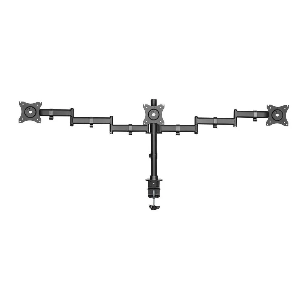 Brateck Bracket 13"-27" Triple Economical Monitor Aluminium Spring Arms Up To 8kg (LDT07-C036)