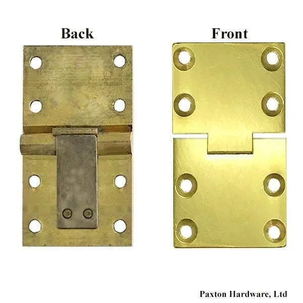 Butler Tray Hinges, Square Ends