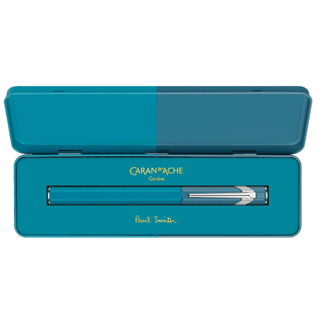 Caran d'Ache 849 Fountain Pen Paul Smith Limited Edition Cyan/Steel