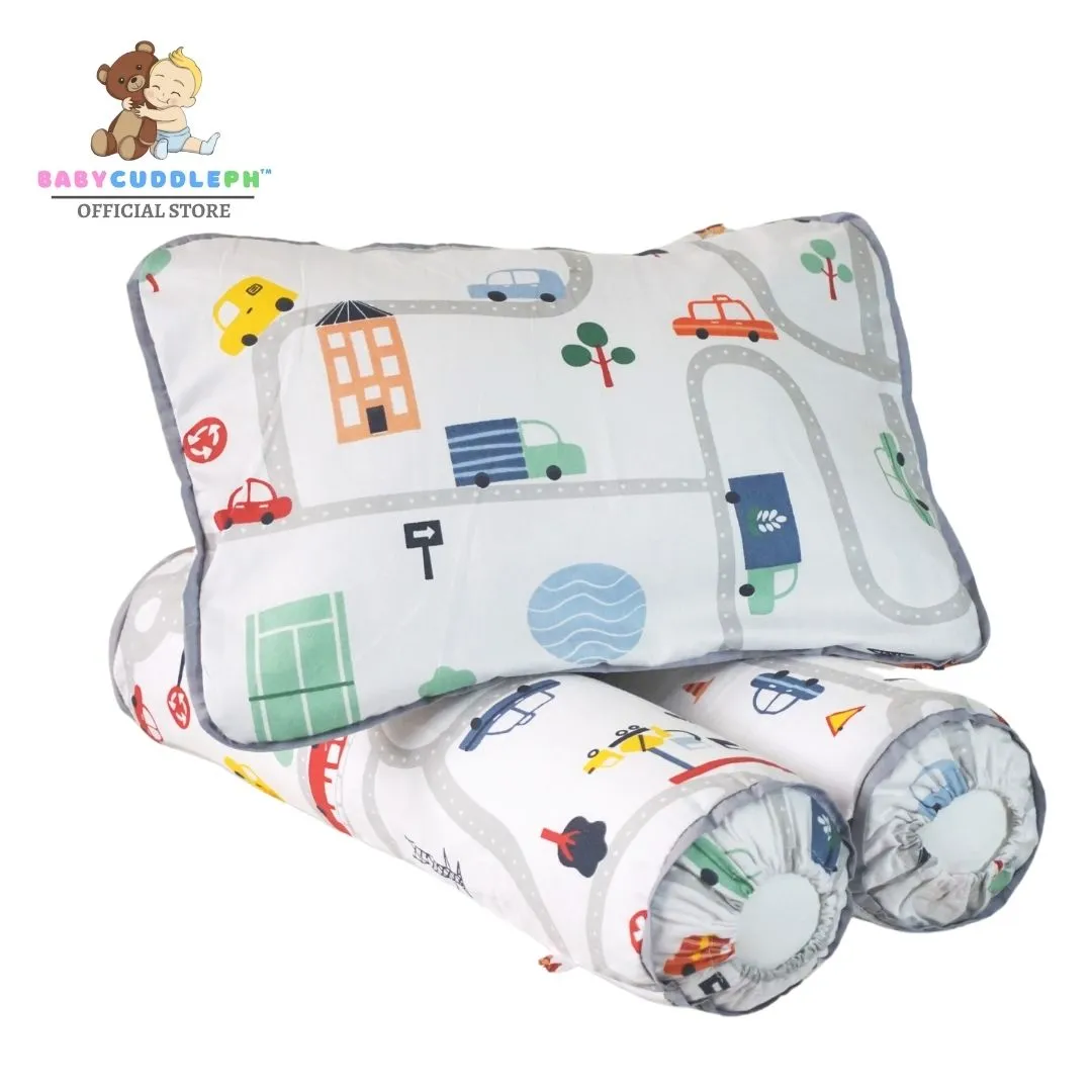 Cars on Map - Babycuddleph Bolster Pillow Set