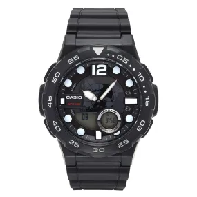 Casio Men's Black Ana-Digi Dive Style Watch