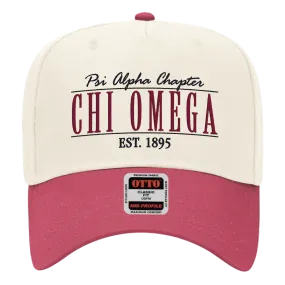 Chi Omega PR Two-Tone Hat Design