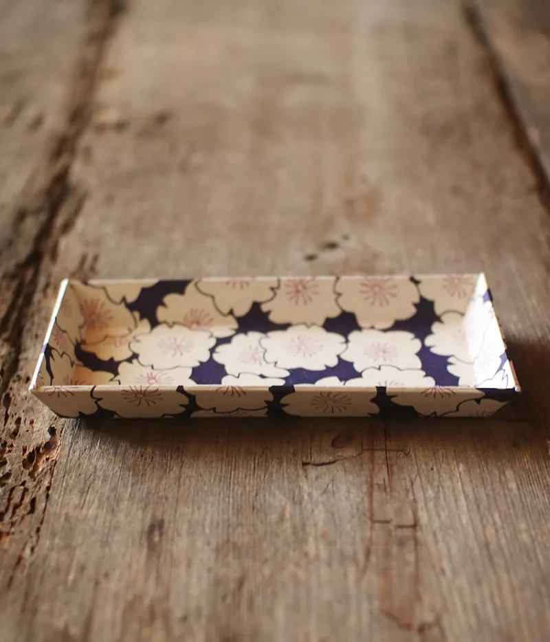 Chiyogami Paper Tray {Cherry Blossoms}