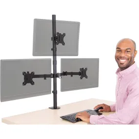 Clamp-On Triple Monitor Mount