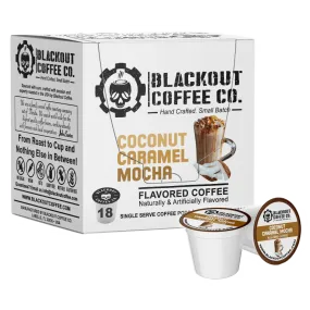 COCONUT CARAMEL MOCHA FLAVORED COFFEE PODS 18CT