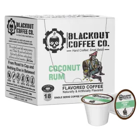 COCONUT RUM FLAVORED COFFEE PODS 18CT