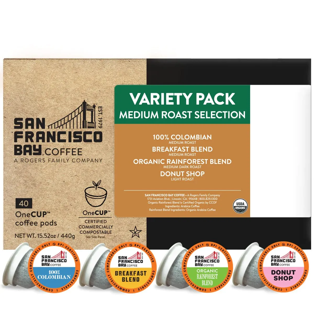 Compostable Coffee Pods, 80 Ct