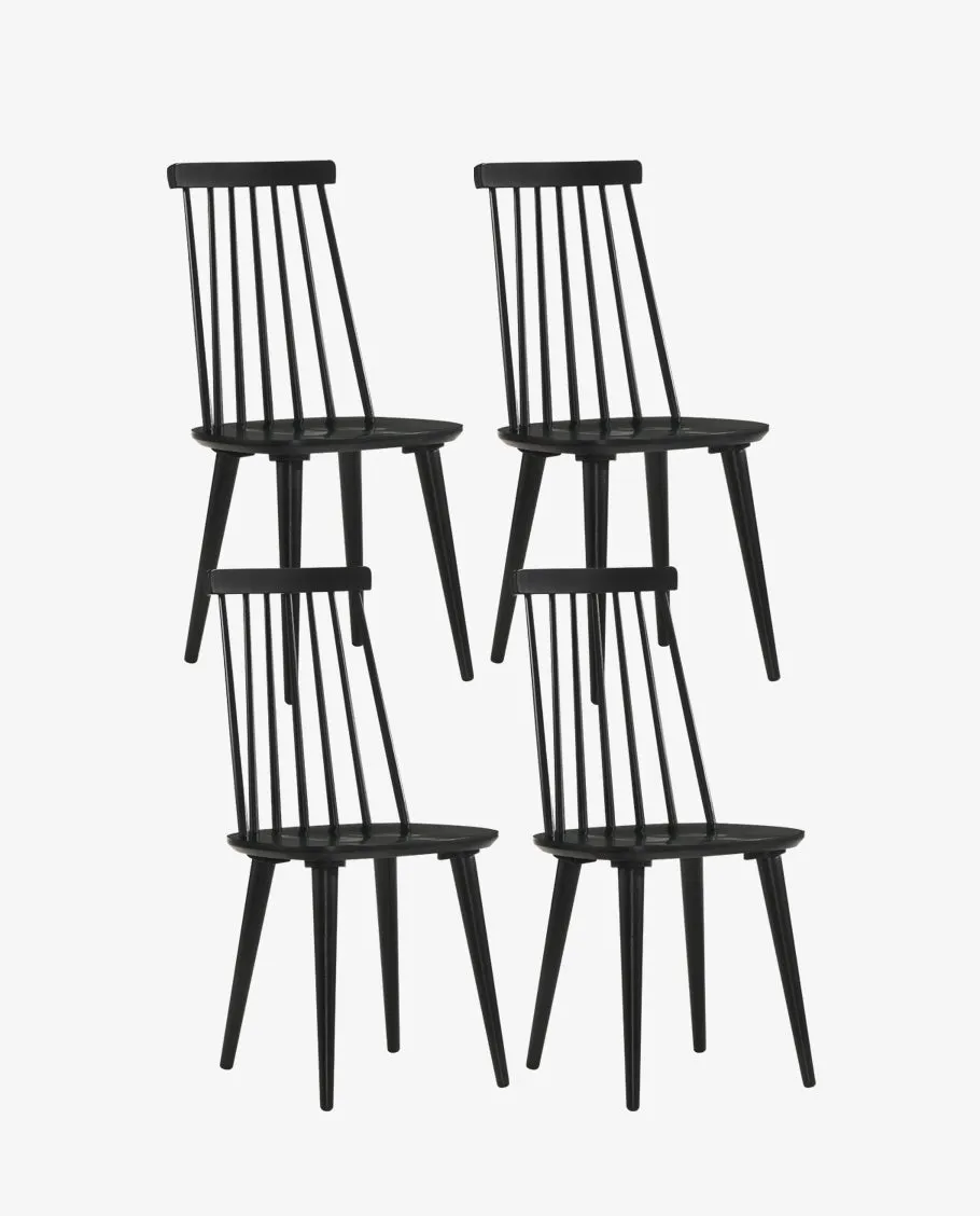 Cortez Farmhouse Wood Dining Chairs