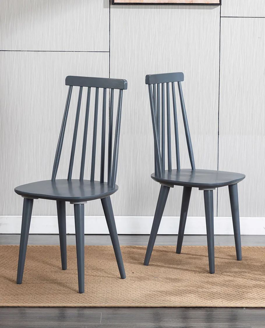 Cortez Farmhouse Wood Dining Chairs