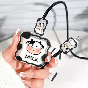 Cow Cable Protector For iPhone