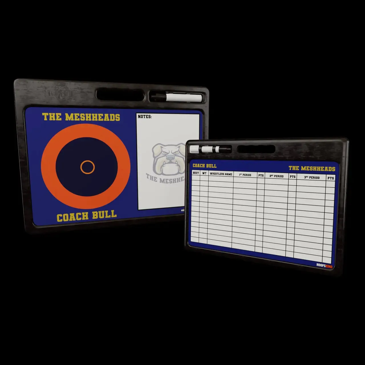 Custom Pro Wrestling Whiteboard -w Handle | 2 Sided