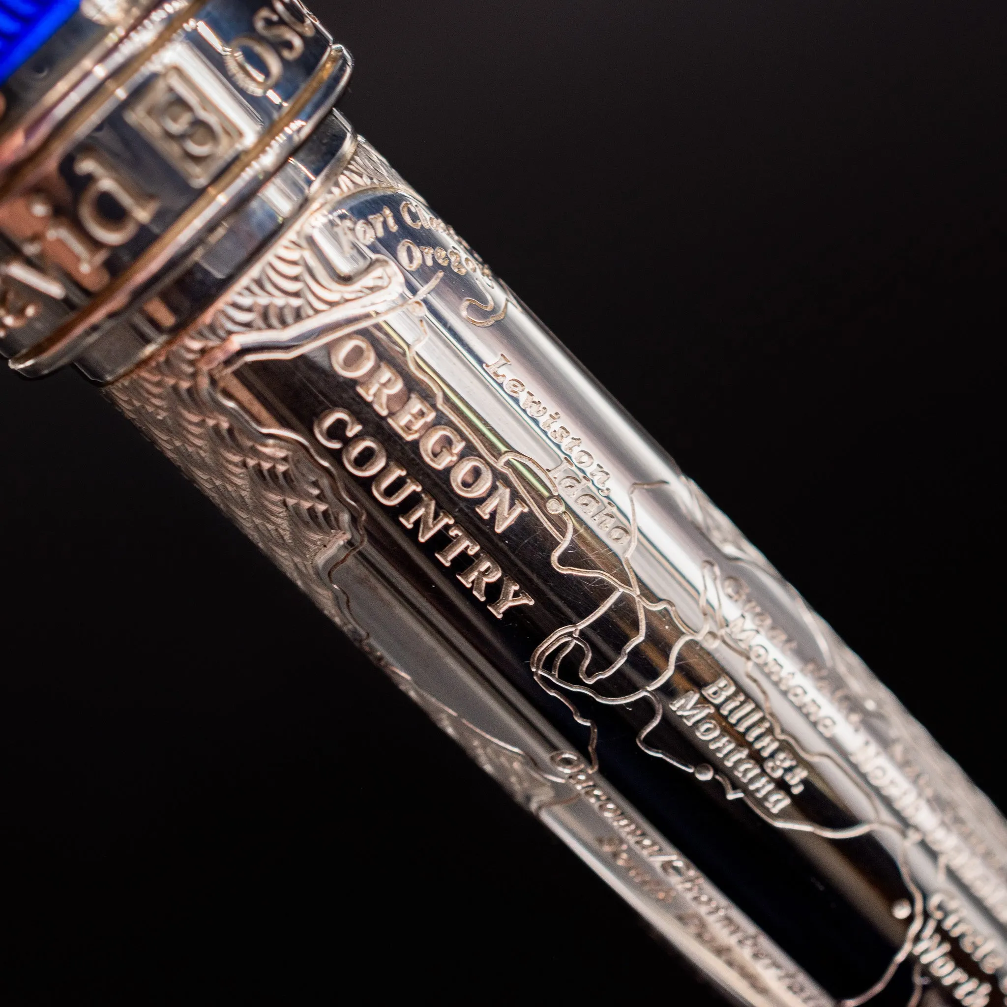 David Oscarson William Clark Fountain Pen - Sapphire Blue