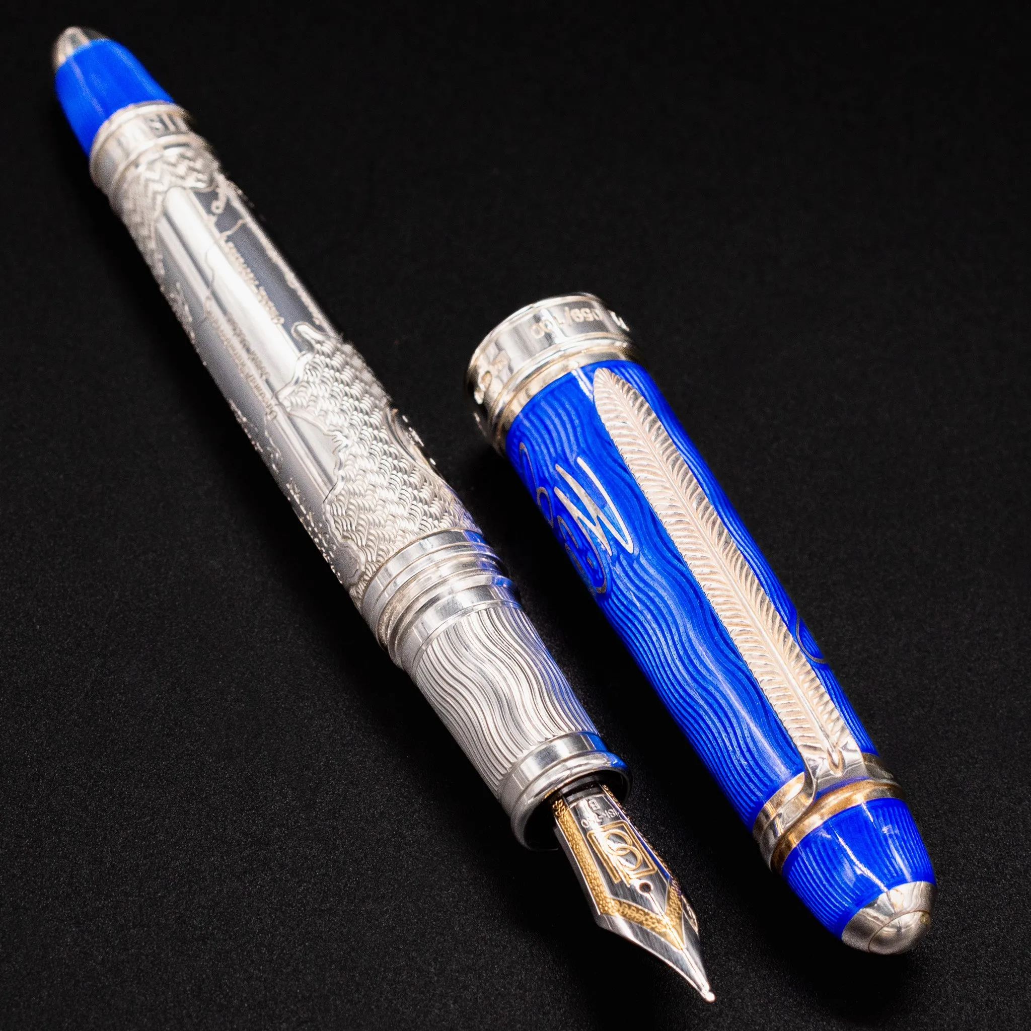 David Oscarson William Clark Fountain Pen - Sapphire Blue