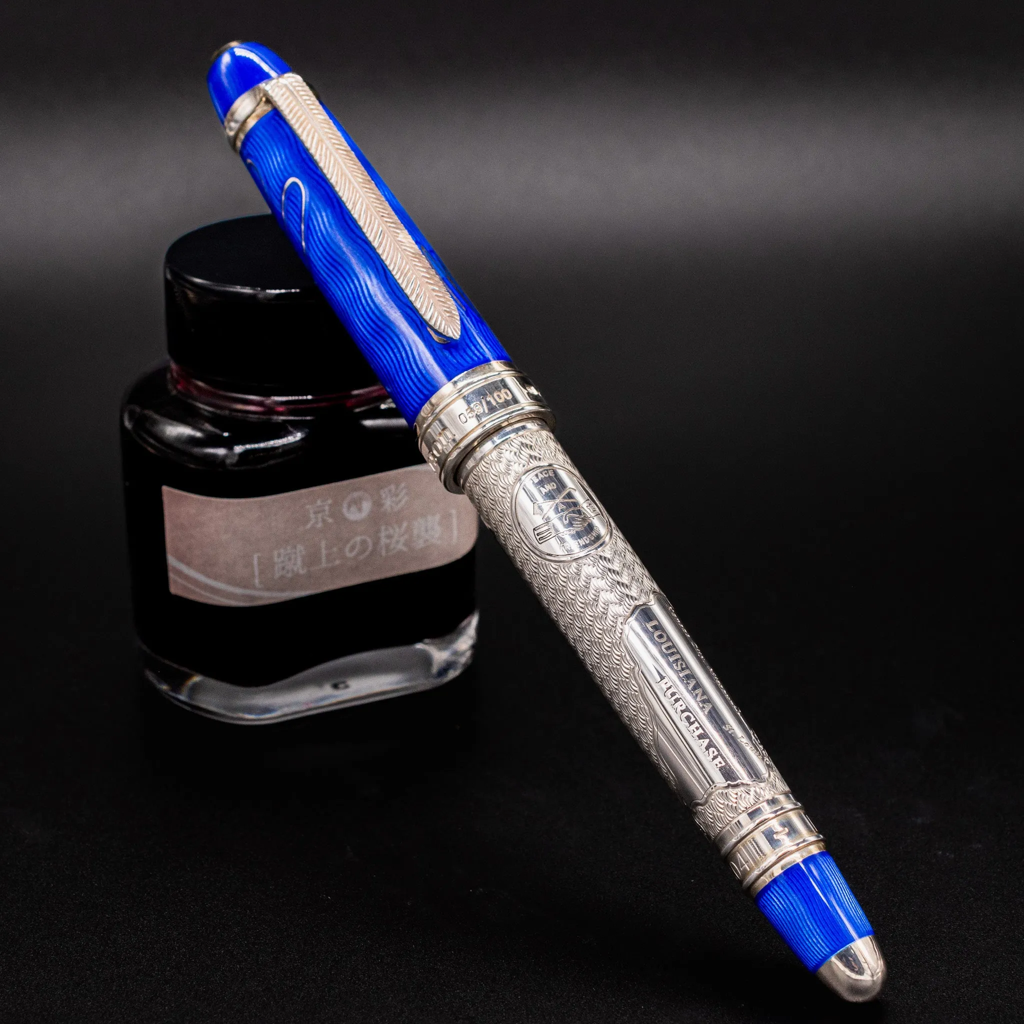 David Oscarson William Clark Fountain Pen - Sapphire Blue