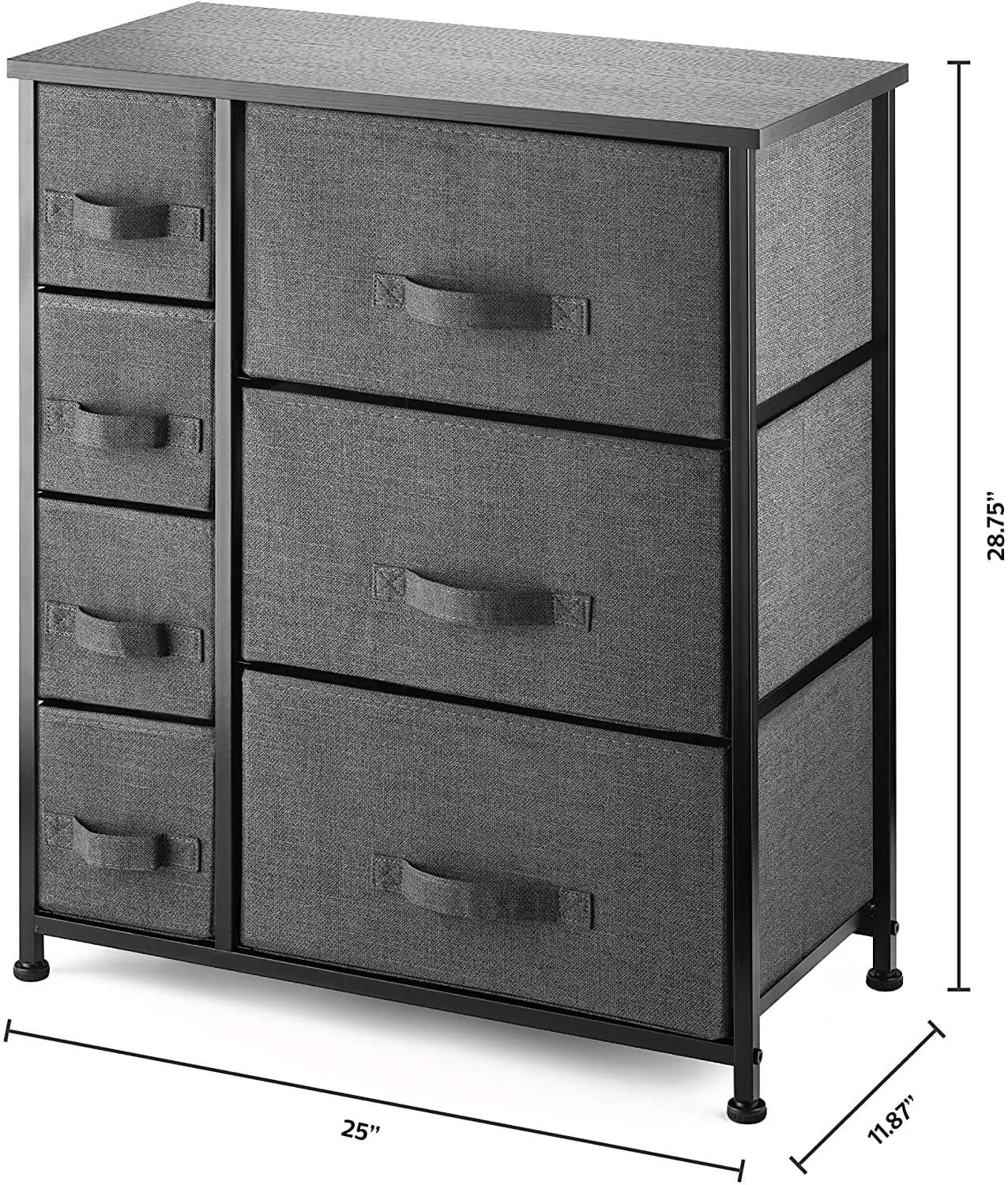 Dresser With 7 Drawers - Furniture Storage Tower Unit For Bedroom, Hallway