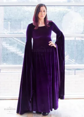 Elhoffer Atelier Velvet Princess Gown - Cosmic Purple