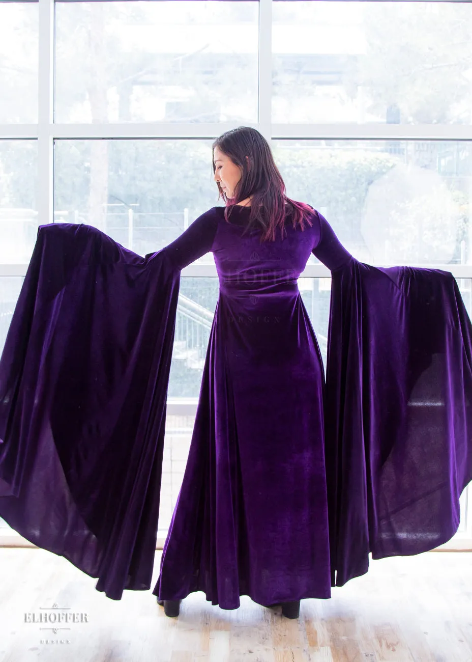 Elhoffer Atelier Velvet Princess Gown - Cosmic Purple