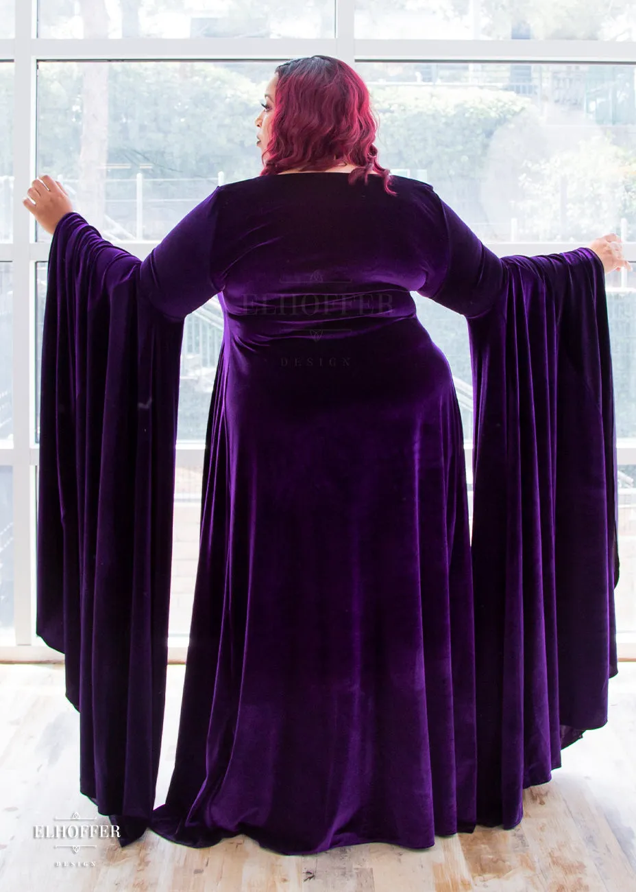 Elhoffer Atelier Velvet Princess Gown - Cosmic Purple