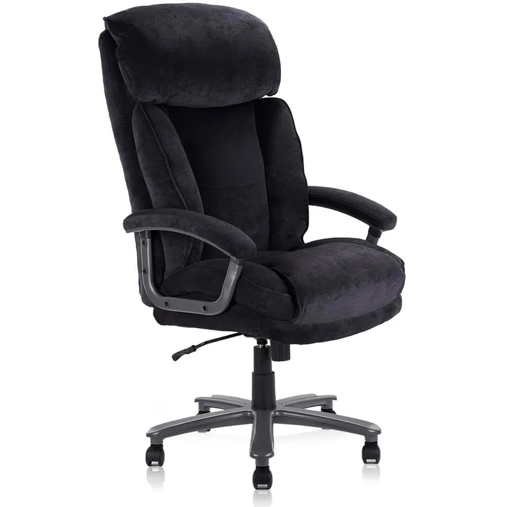 Ergonomic Big and Tall Executive Office Chair High Capacity Black