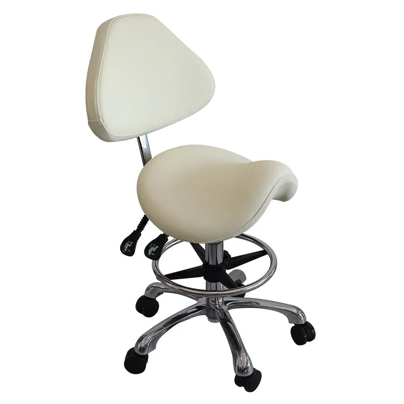 Ergonomic Comfortable Saddle Style Chair With Footrest & Backrest