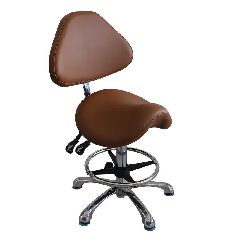 Ergonomic Comfortable Saddle Style Chair With Footrest & Backrest