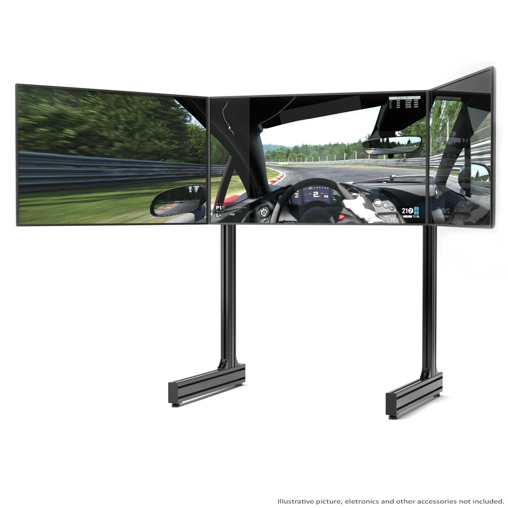 EXTREME TRIPLE SCREEN ADD-ON FOR ALUMINUM PROFILE TV STAND