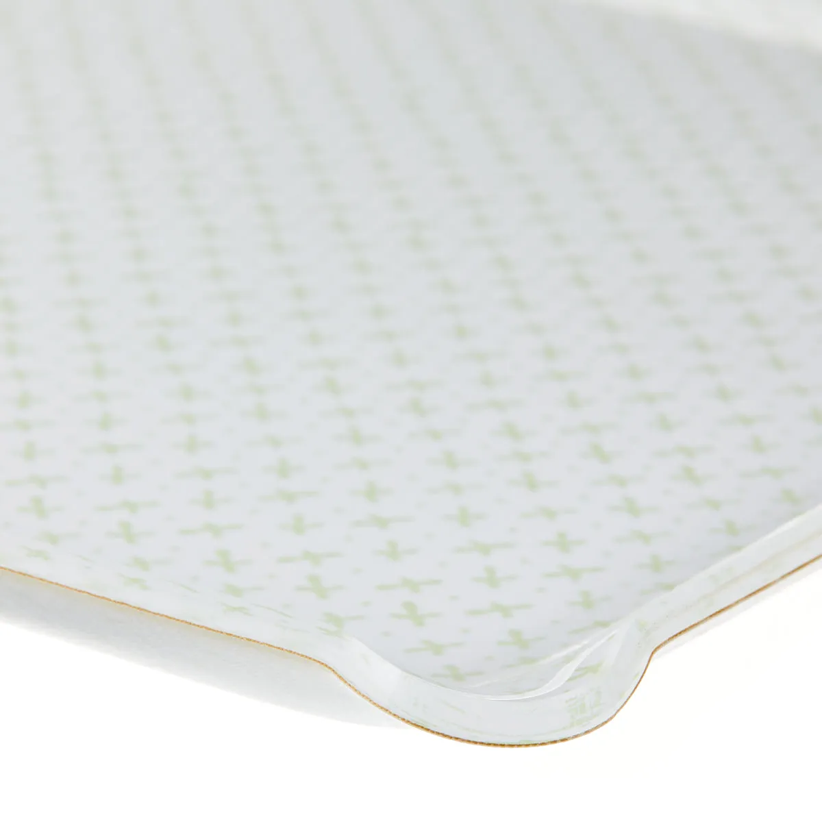 Fabric Tray Large Sprig Green