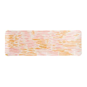 Fabric Tray Oblong Arles Pink/Orange