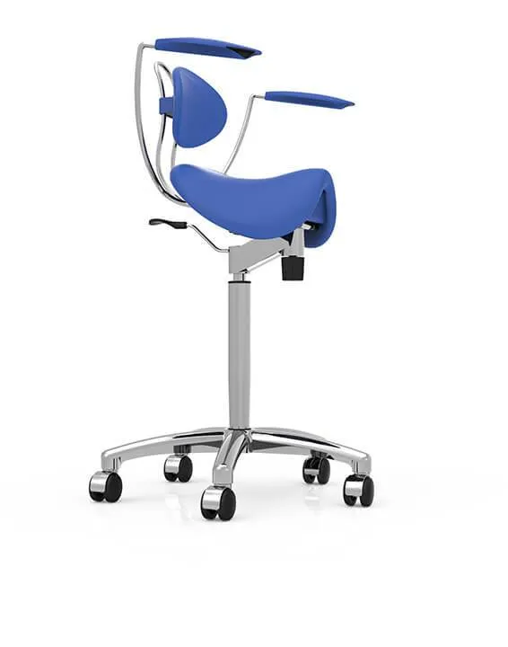 High-Quality Ergonomic Sit-Stand Saddle Chair with Back Support for Improved Posture